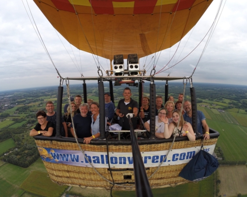 Ballonvaart maken in Den Bosch naar Schijndel